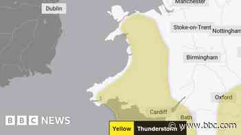 Flood warning as thunderstorms forecast for Wales