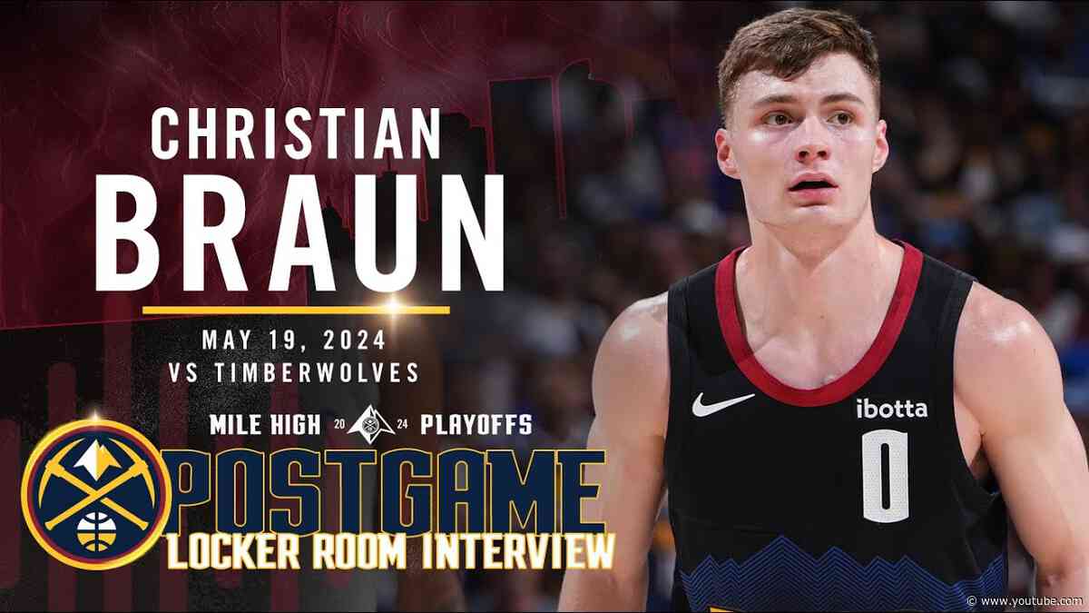 Christian Braun Full Post Game Seven Locker Room Interview vs. Timberwolves 🎙