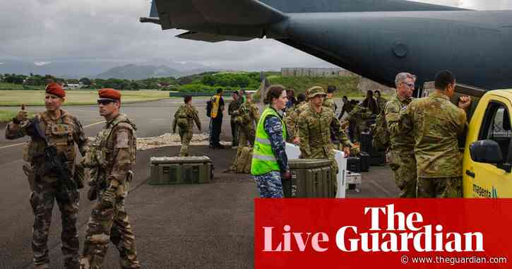 News live: more flights out of New Caledonia as first Australians arrive home; Birmingham criticises ICC warrants for ‘false equivalence’