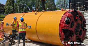 Massive drill brought into London, Ont. for tunnelling under Wharncliffe Road