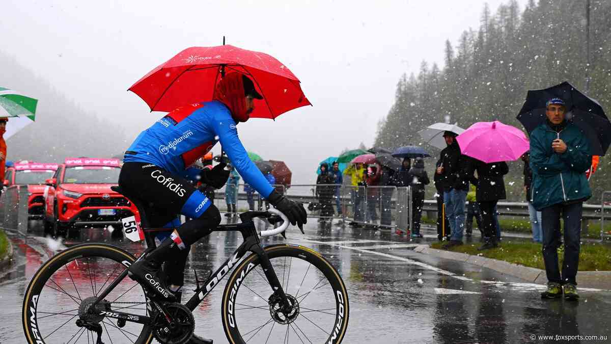 ’One of the worst-organised races’: Aussie star blasts ‘dinosaurs’ as Giro riders protest over snow