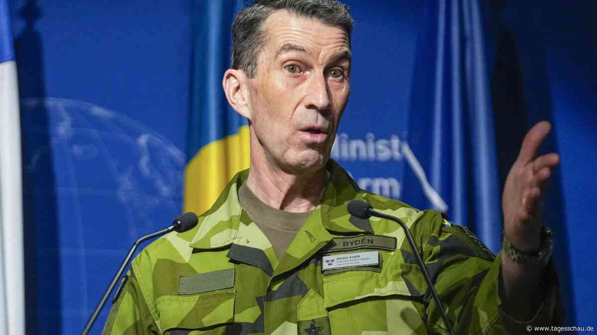 Ukraine-Liveblog: ++ Schwedens Armeechef warnt vor Russland ++