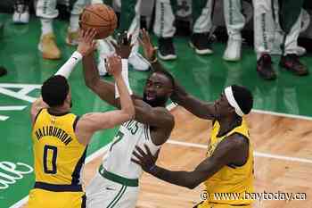 Tatum scores 36, Celtics edge Pacers 133-128 in OT to take Game 1 of East finals