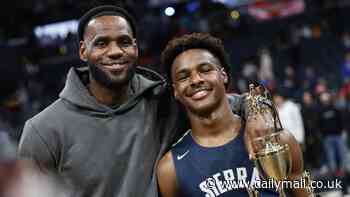 Bronny James admits 'it's tough' being LeBron James' son because 'a lot of criticism gets thrown' his way... amid concerns he isn't ready for NBA draft
