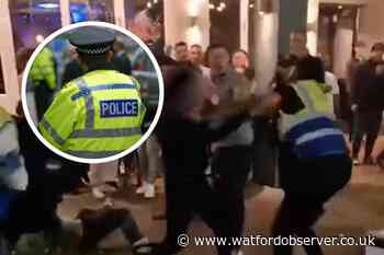 Video shows violent brawl outside Slug & Lettuce Watford