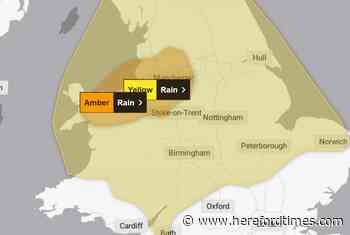 Flood warning for England with weather warning in force