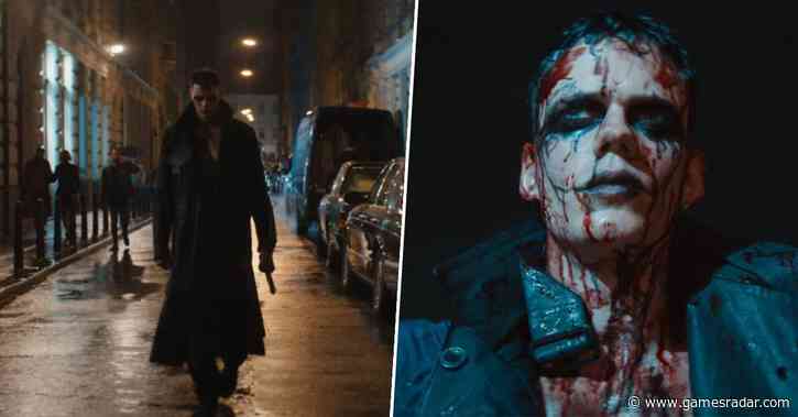 Bill Skarsgård has a sword for some reason in new look at controversial The Crow reboot