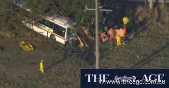 Emergency services rush to Kilmore bus crash