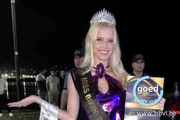 Lommelse Joyce Tuijaerts kroont zich tot ‘Miss Bikini World’ in Albanië