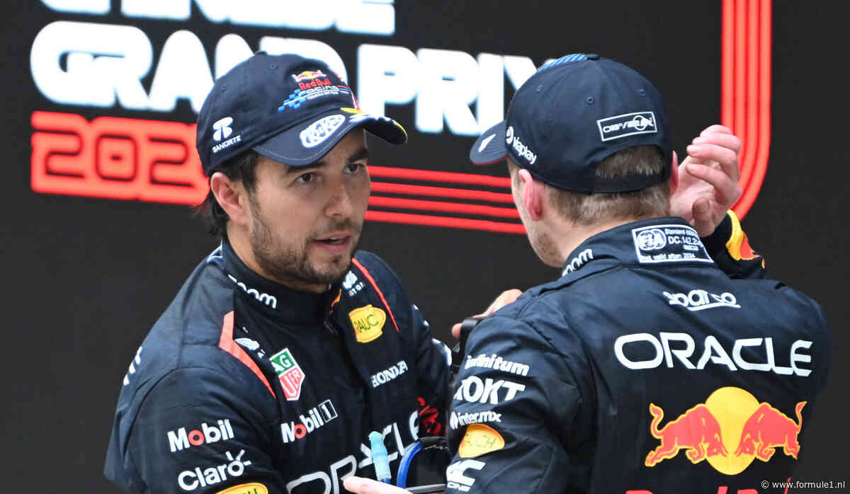Pérez buigt voor Max Verstappen: ‘Pittig om zijn teamgenoot te zijn’
