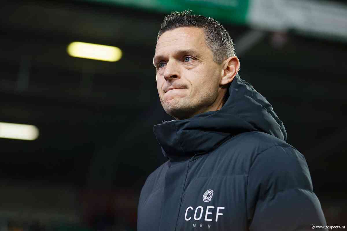NEC-trainer Rogier Meijer mag niet op de bank zitten in halve finale play-offs om Europees voetbal