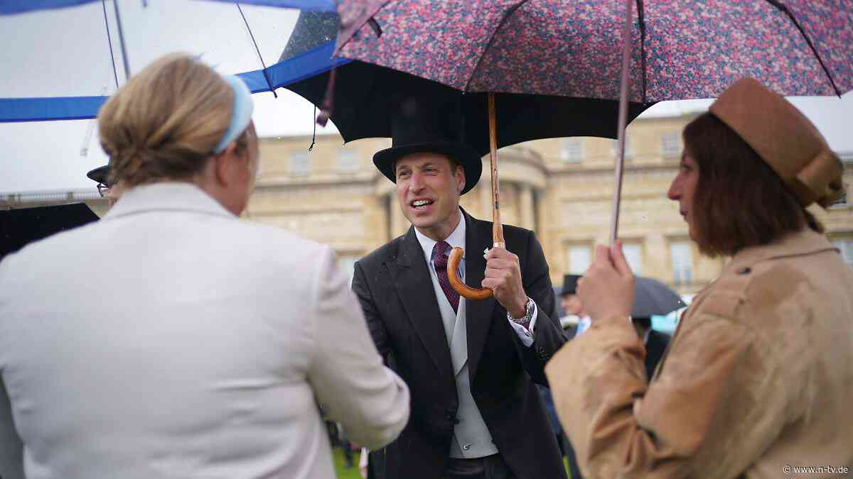 Royals stehen im Regen: Wettergott hat kein Erbarmen mit Prinz William
