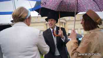 Royals stehen im Regen: Wettergott hat kein Erbarmen mit Prinz William