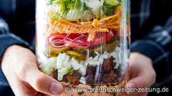 Fixes Mittagessen in Low Carb: Big Mac-Salat aus dem Glas