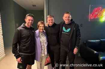 Newcastle's Eddie Howe visits Neighbours set and meets TV legend as United arrive in Australia
