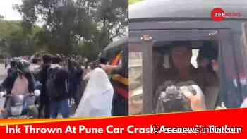 Pune Porsche Accident: Ink Attack On Police Vehicle Carrying Vishal Agarwal, Father Of Accuse
