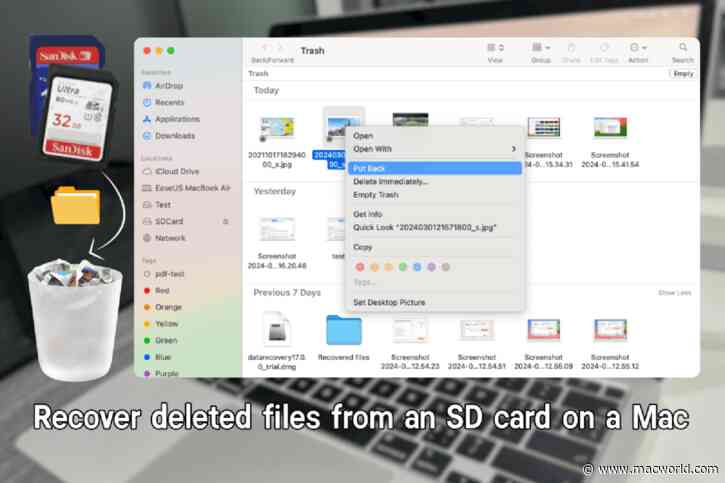 Recover deleted files from an SD card on a Mac in 5 ways