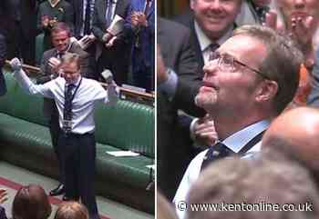 MP returns to Parliament to rousing standing ovation after sepsis battle