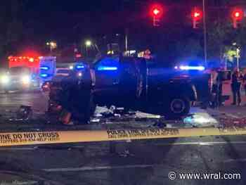 At least one person hospitalized after 3-vehicle crash with UPS truck on E. Millbrook Road in Raleigh