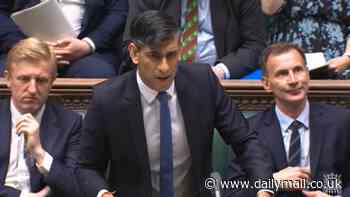Rishi Sunak dodges on frenzied rumours he will trigger an election TODAY as he takes PMQs - with panicking Tories warning he has a 'death wish' and threatening revolt