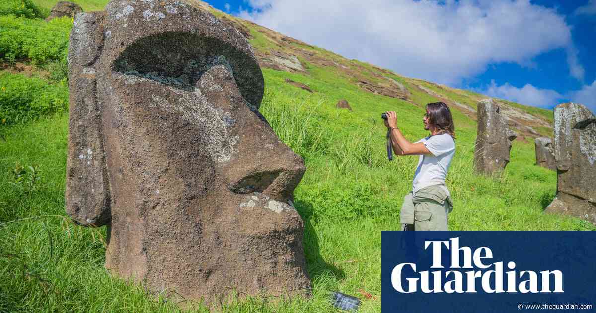 ‘Moai designs are getting lost’: extreme weather chips away at Easter Island statues