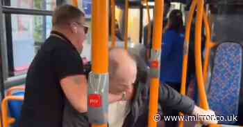 Shocking moment man put in a chokehold on London bus in front of stunned passengers