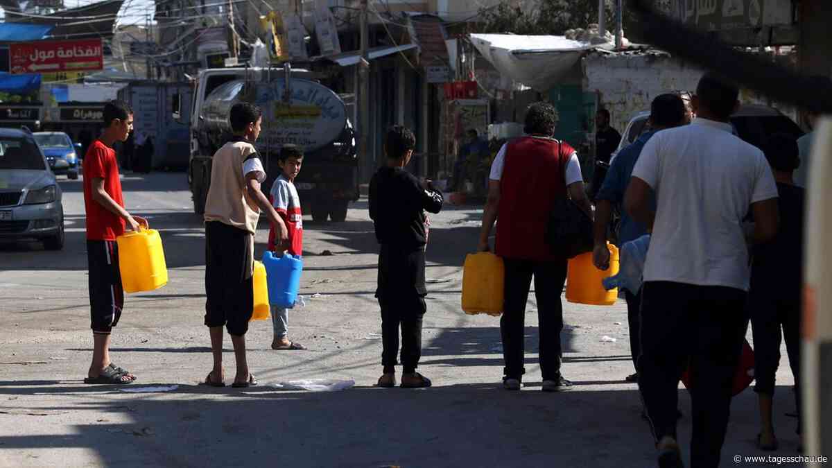 Nahost-Liveblog: ++ Hilfsorganisationen: Nicht genug Wasser in Gaza ++