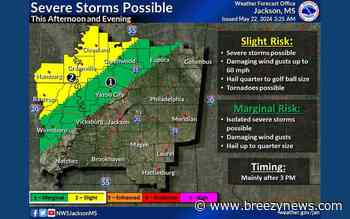 Storms Possible in Parts of Local Area