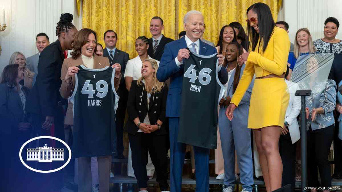 President Biden and Vice President Harris welcome the Las Vegas Aces to the White House