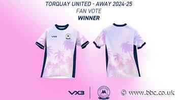 Torquay United fans vote for favourite new strip