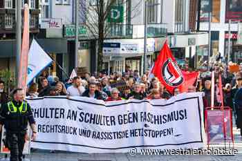 Kundgebung gegen Rechtsextremismus in Bünde am 25. Mai