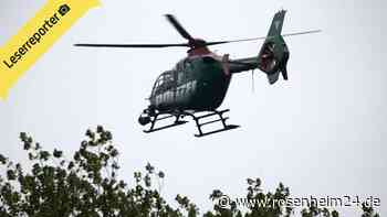 Großeinsatz im Altlandkreis Wasserburg: Auch Hubschrauber wegen „Bedrohungslage“  in der Luft