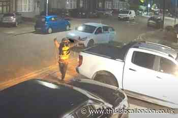 Somerville Road, Chadwell Heath CCTV shows masked men steal truck