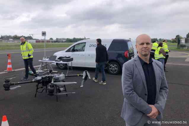Dronedetectiesysteem moet veilig droneverkeer rond luchthaven garanderen: “Nu al 750 dronevluchten per maand rond Kortrijk”