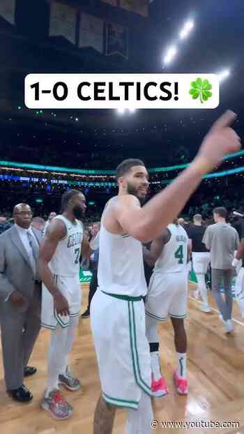 Celtics win Game 1 in a CRAZY overtime finish! 👏 | #Shorts