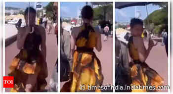 Aditi shows off her viral 'Gaja Gamini' walk at Cannes