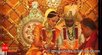 All about Aishwarya's gold Kanjivaram wedding saree