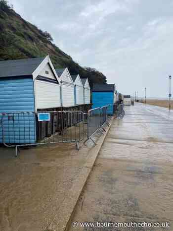 BCP Council fences off beach huts near Boscombe and Southbourne