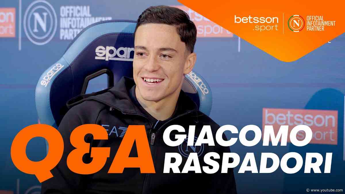 💙 SSC NAPOLI: Q&A CON GIACOMO RASPADORI | Presented by @BetssonSport