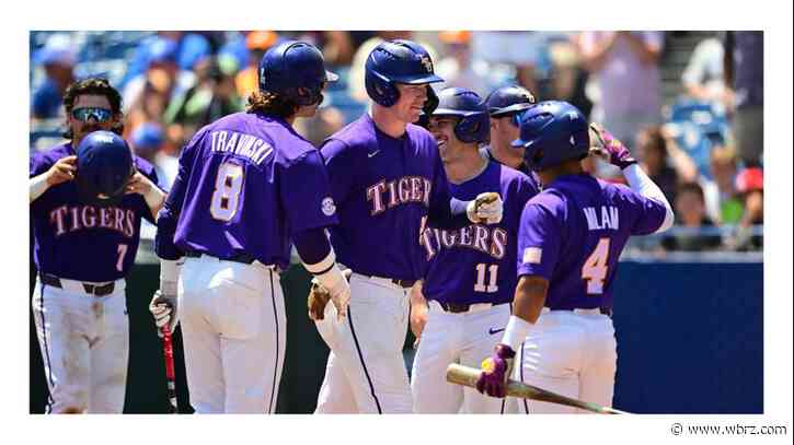 LSU hits two grand slams to defeat Kentucky 11-0 in SEC Tournament