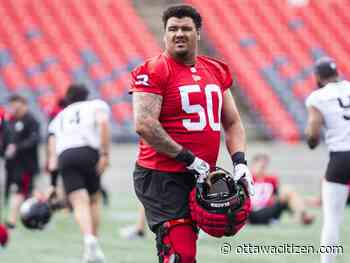 BULL-ISH ON DONTAE: Redblacks believe former top pick Dontae Bull can be their starting right tackle