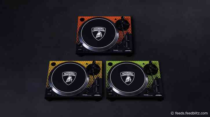 Listen to the Sound of Speed With the Lamborghini x Technics Turntable