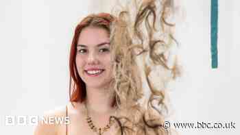 Artwork made of human hair goes on display
