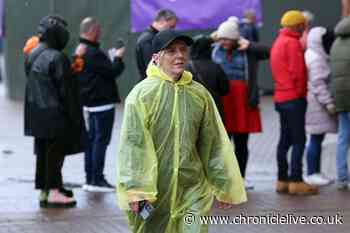 Bruce Springsteen fans brave the rain to watch singer at Sunderland's Stadium of Light
