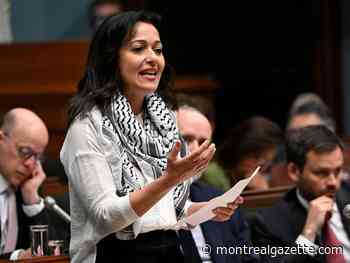 QS MNA Ruba Ghazal demands Quebec close Tel Aviv office