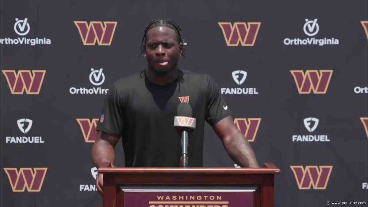 RB Brian Robinson Jr. Speaks to the Media After Today's OTA | Washington Commanders