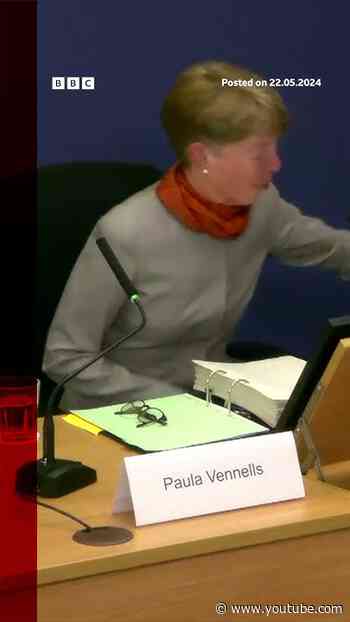 Tearful Paula Vennells admits not telling MPs the truth. #PostOfficeScandal #BBCNews
