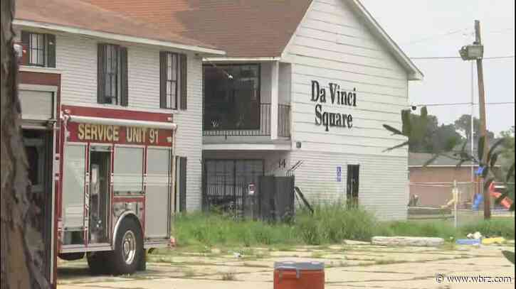 Vacant apartment complex with squatters set on fire Wednesday