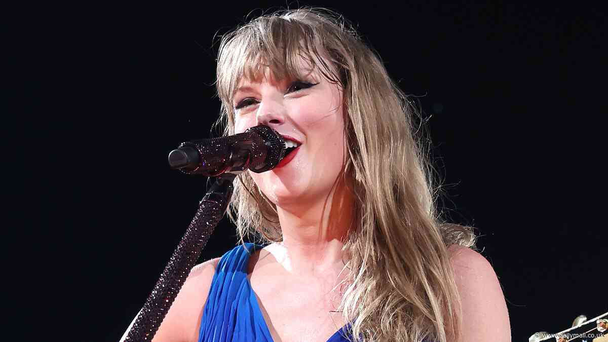 Taylor Swift suffers wardrobe malfunction mid-concert in Sweden as her mic pack seemingly gets tangled under her stage costume - as fans joke: 'It's the Errors Tour'