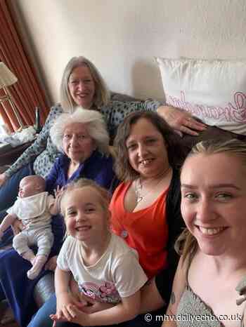 High five to the five female generations in Southampton family
